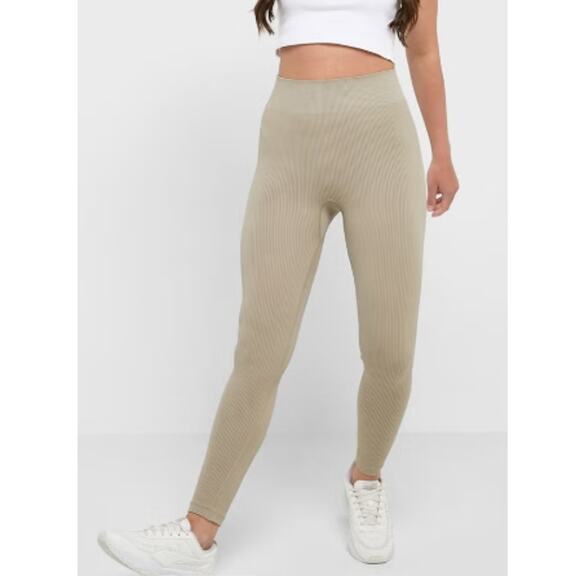 Topshop Pants - NEW TOPSHOP NORDSTROM Co-Ord Ribbed Seamless High Waist Leggings Size M
